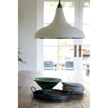 From The Anvil - Smooth Copper Frankley Pendant in Birch | Sku. 49720SBI | Trade Door Handles.