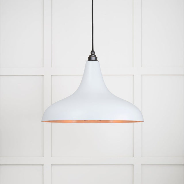 From The Anvil - Smooth Copper Frankley Pendant in Birch | Sku. 49720SBI | Trade Door Handles.