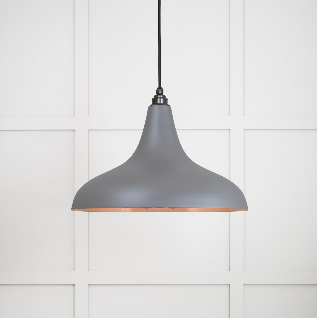 From The Anvil - Smooth Copper Frankley Pendant in Bluff | Sku. 49720SBL | Trade Door Handles.