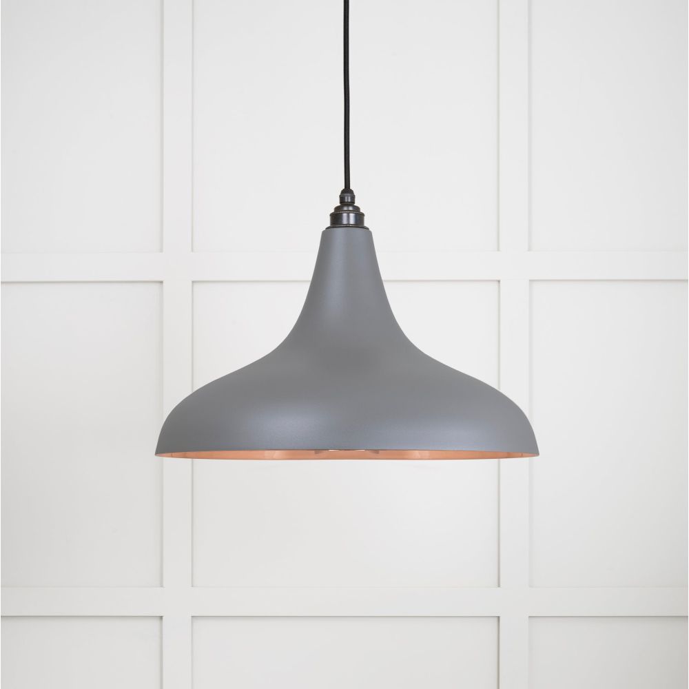 From The Anvil - Smooth Copper Frankley Pendant in Bluff | Sku. 49720SBL | Trade Door Handles.