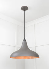 From The Anvil - Smooth Copper Frankley Pendant in Bluff | Sku. 49720SBL | Trade Door Handles.