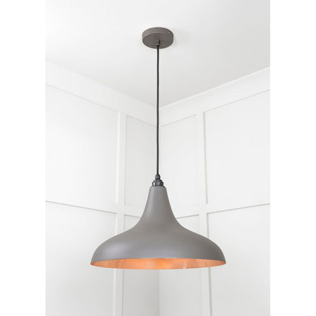 From The Anvil - Smooth Copper Frankley Pendant in Bluff | Sku. 49720SBL | Trade Door Handles.