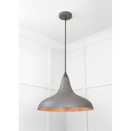 From The Anvil - Smooth Copper Frankley Pendant in Bluff | Sku. 49720SBL | Trade Door Handles.