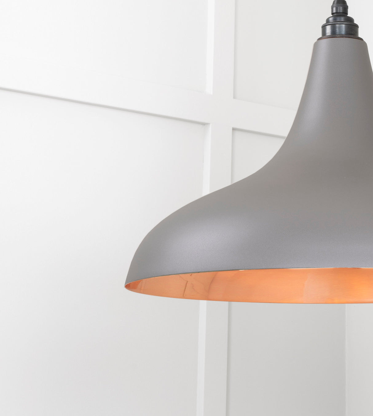 From The Anvil - Smooth Copper Frankley Pendant in Bluff | Sku. 49720SBL | Trade Door Handles.