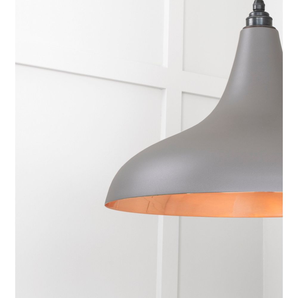 From The Anvil - Smooth Copper Frankley Pendant in Bluff | Sku. 49720SBL | Trade Door Handles.