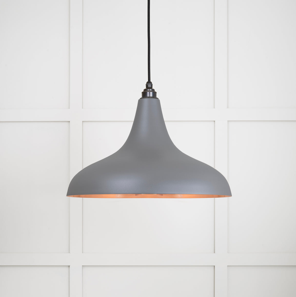 From The Anvil - Smooth Copper Frankley Pendant in Bluff | Sku. 49720SBL | Trade Door Handles.