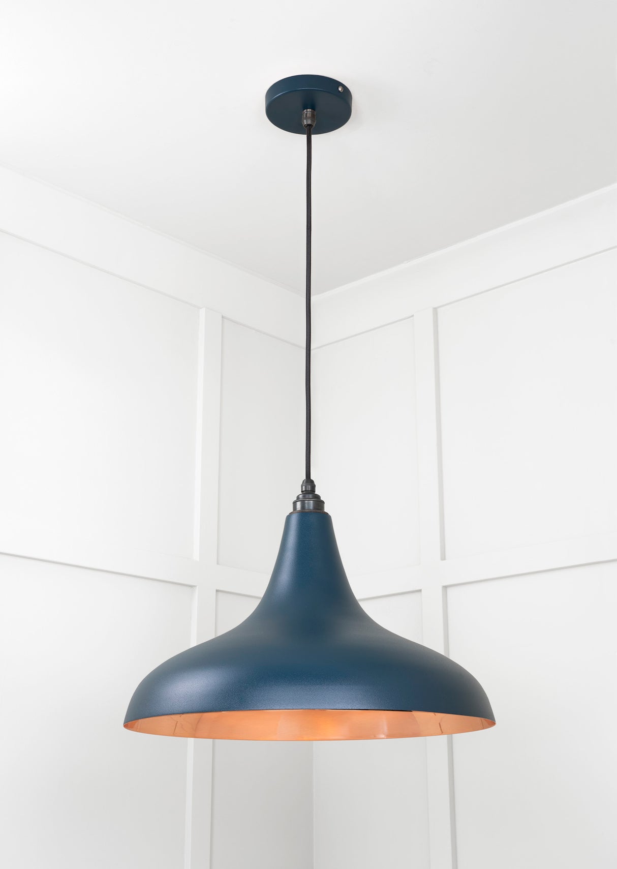 From The Anvil - Smooth Copper Frankley Pendant in Dusk | Sku. 49720SDU | Trade Door Handles.