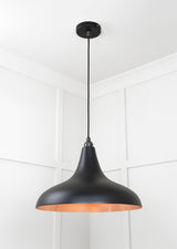 From The Anvil - Smooth Copper Frankley Pendant in Elan Black | Sku. 49720SEB | Trade Door Handles.