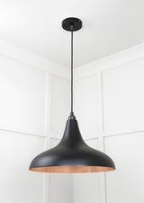 From The Anvil - Smooth Copper Frankley Pendant in Elan Black | Sku. 49720SEB | Trade Door Handles.