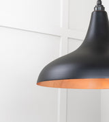 From The Anvil - Smooth Copper Frankley Pendant in Elan Black | Sku. 49720SEB | Trade Door Handles.