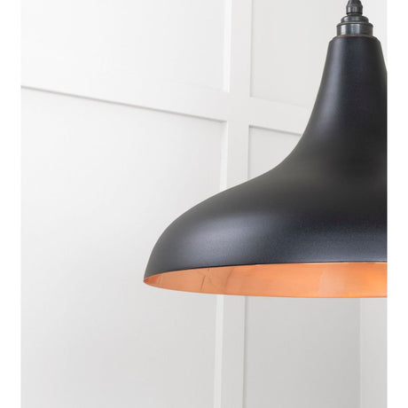 From The Anvil - Smooth Copper Frankley Pendant in Elan Black | Sku. 49720SEB | Trade Door Handles.