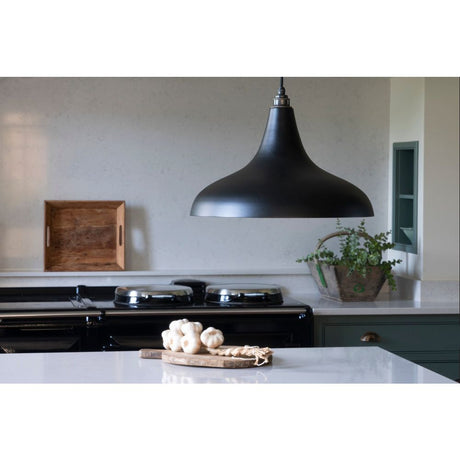 From The Anvil - Smooth Copper Frankley Pendant in Elan Black | Sku. 49720SEB | Trade Door Handles.