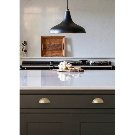 From The Anvil - Smooth Copper Frankley Pendant in Elan Black | Sku. 49720SEB | Trade Door Handles.