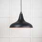 From The Anvil - Smooth Copper Frankley Pendant in Elan Black | Sku. 49720SEB | Trade Door Handles.