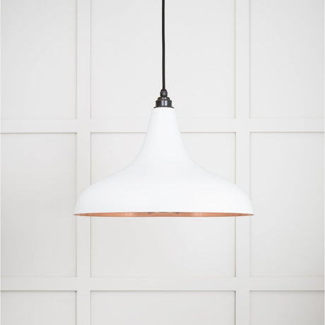 From The Anvil - Smooth Copper Frankley Pendant in Flock | Sku. 49720SF | Trade Door Handles.