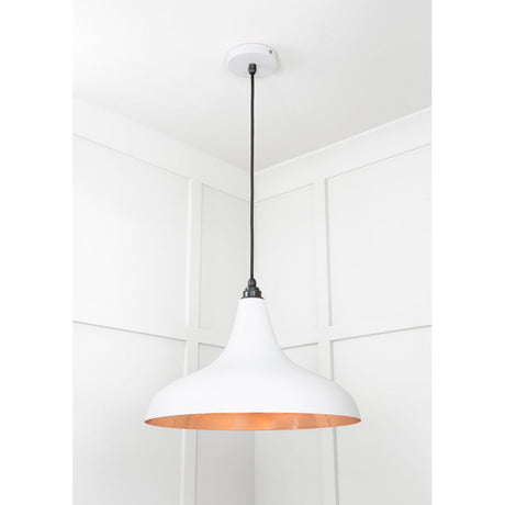 From The Anvil - Smooth Copper Frankley Pendant in Flock | Sku. 49720SF | Trade Door Handles.