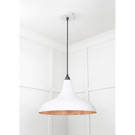 From The Anvil - Smooth Copper Frankley Pendant in Flock | Sku. 49720SF | Trade Door Handles.