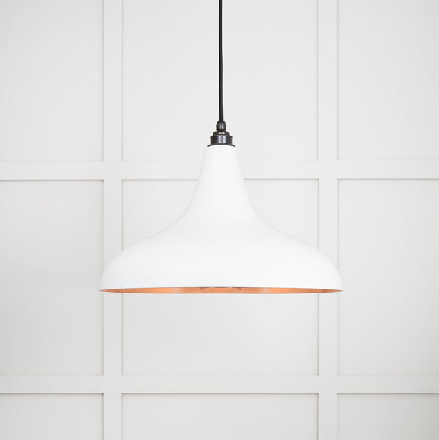 From The Anvil - Smooth Copper Frankley Pendant in Flock | Sku. 49720SF | Trade Door Handles.