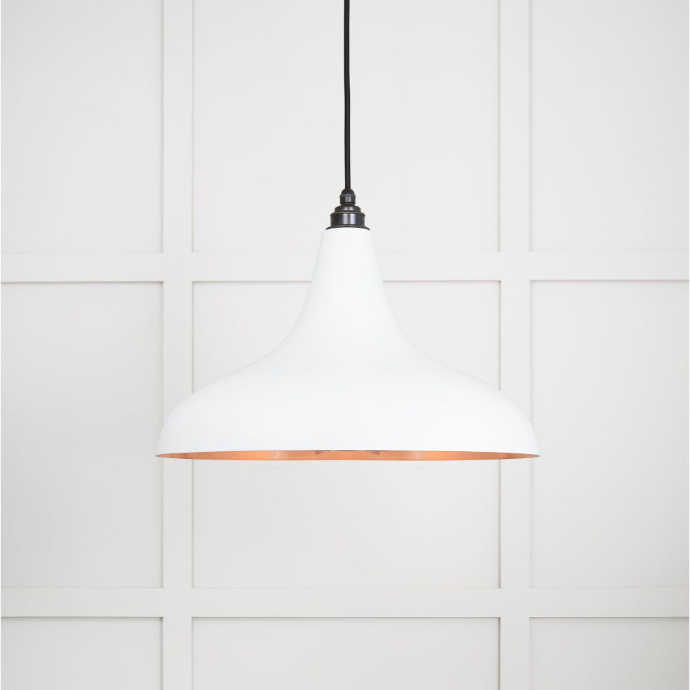 From The Anvil - Smooth Copper Frankley Pendant in Flock | Sku. 49720SF | Trade Door Handles.