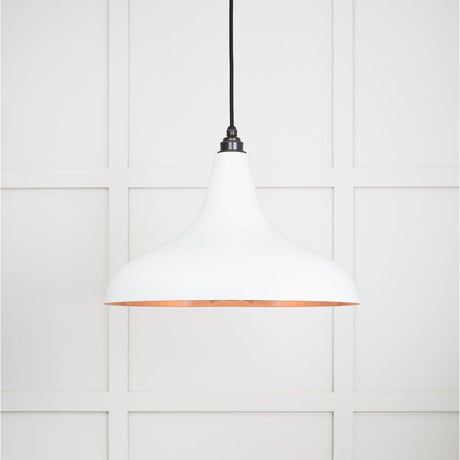 From The Anvil - Smooth Copper Frankley Pendant in Flock | Sku. 49720SF | Trade Door Handles.