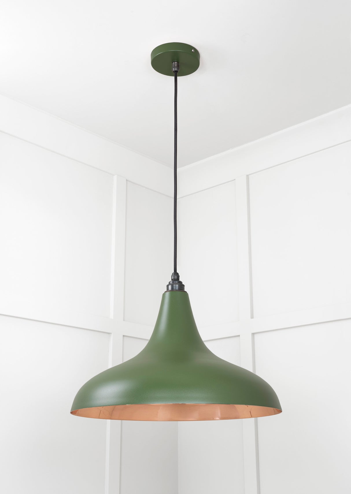 From The Anvil - Smooth Copper Frankley Pendant in Heath | Sku. 49720SH | Trade Door Handles.