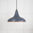 From The Anvil - Smooth Copper Frankley Pendant in Slate | Sku. 49720SSL | Trade Door Handles.