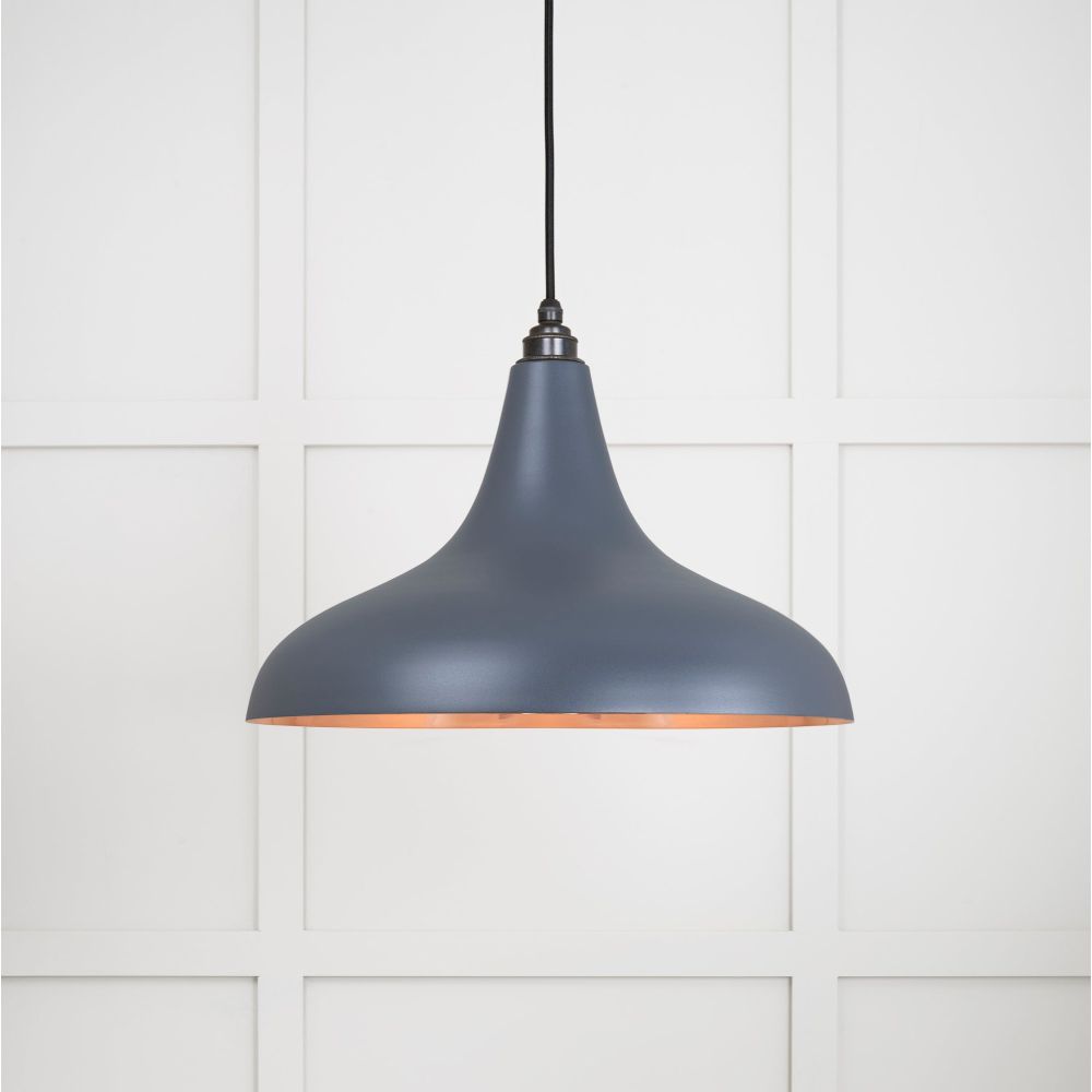 From The Anvil - Smooth Copper Frankley Pendant in Slate | Sku. 49720SSL | Trade Door Handles.