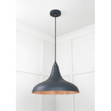 From The Anvil - Smooth Copper Frankley Pendant in Soot | Sku. 49720SSO | Trade Door Handles.