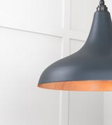 From The Anvil - Smooth Copper Frankley Pendant in Soot | Sku. 49720SSO | Trade Door Handles.