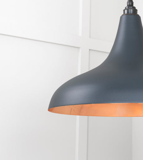 From The Anvil - Smooth Copper Frankley Pendant in Soot | Sku. 49720SSO | Trade Door Handles.