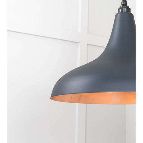 From The Anvil - Smooth Copper Frankley Pendant in Soot | Sku. 49720SSO | Trade Door Handles.