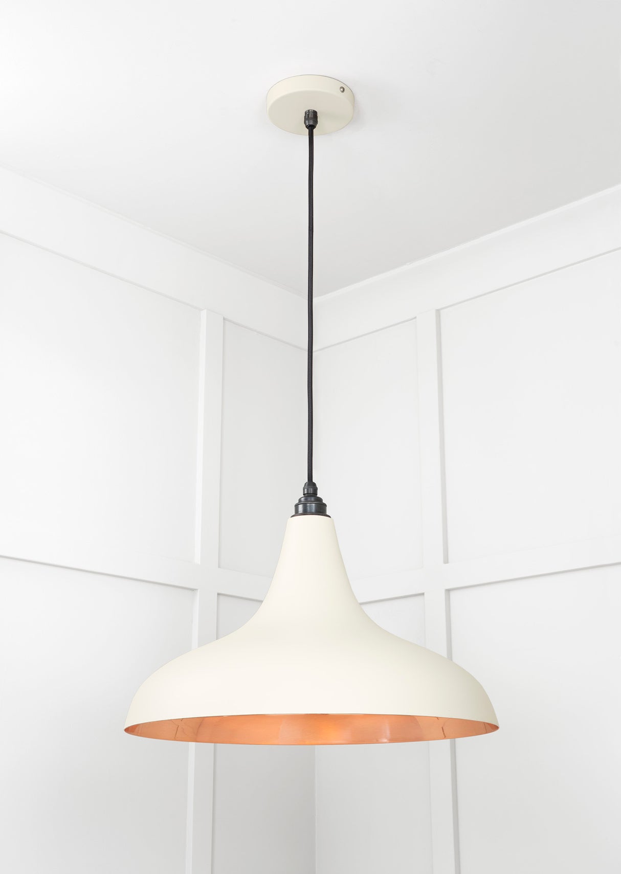 From The Anvil - Smooth Copper Frankley Pendant in Teasel | Sku. 49720STE | Trade Door Handles.