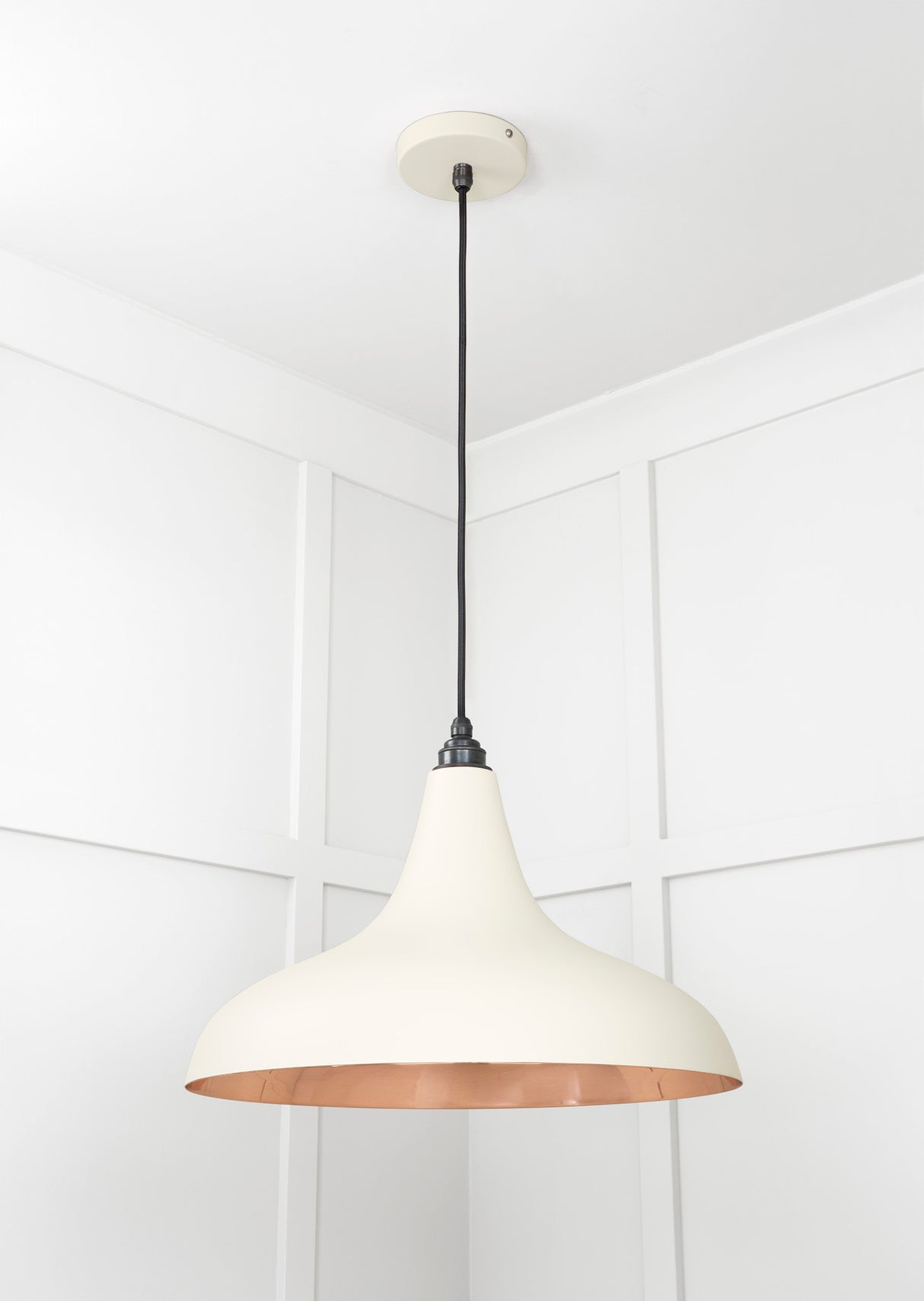From The Anvil - Smooth Copper Frankley Pendant in Teasel | Sku. 49720STE | Trade Door Handles.