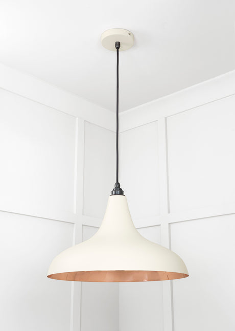 From The Anvil - Smooth Copper Frankley Pendant in Teasel | Sku. 49720STE | Trade Door Handles.