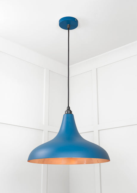 From The Anvil - Smooth Copper Frankley Pendant in Upstream | Sku. 49720SU | Trade Door Handles.