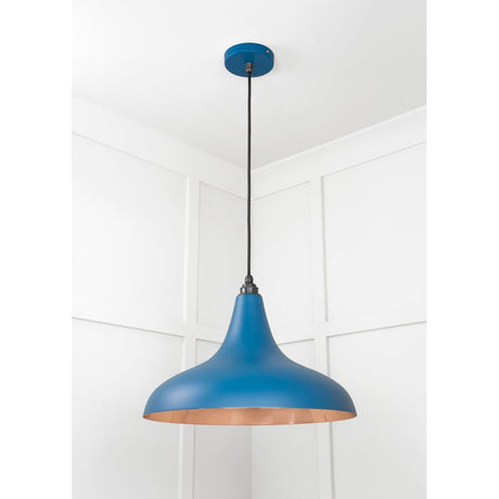 From The Anvil - Smooth Copper Frankley Pendant in Upstream | Sku. 49720SU | Trade Door Handles.