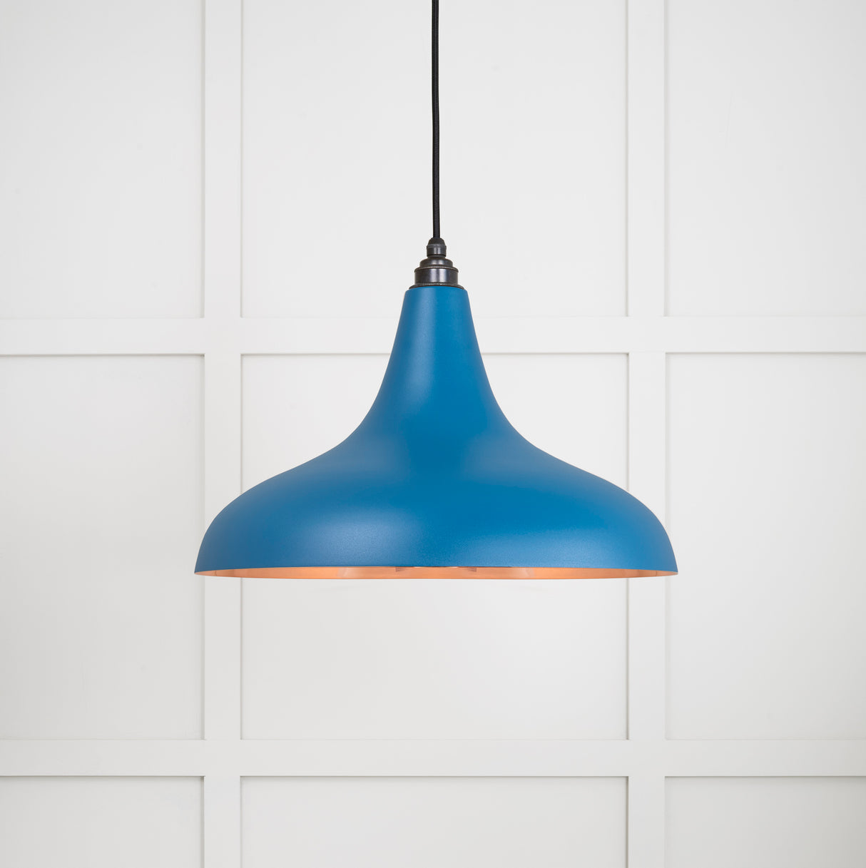 From The Anvil - Smooth Copper Frankley Pendant in Upstream | Sku. 49720SU | Trade Door Handles.