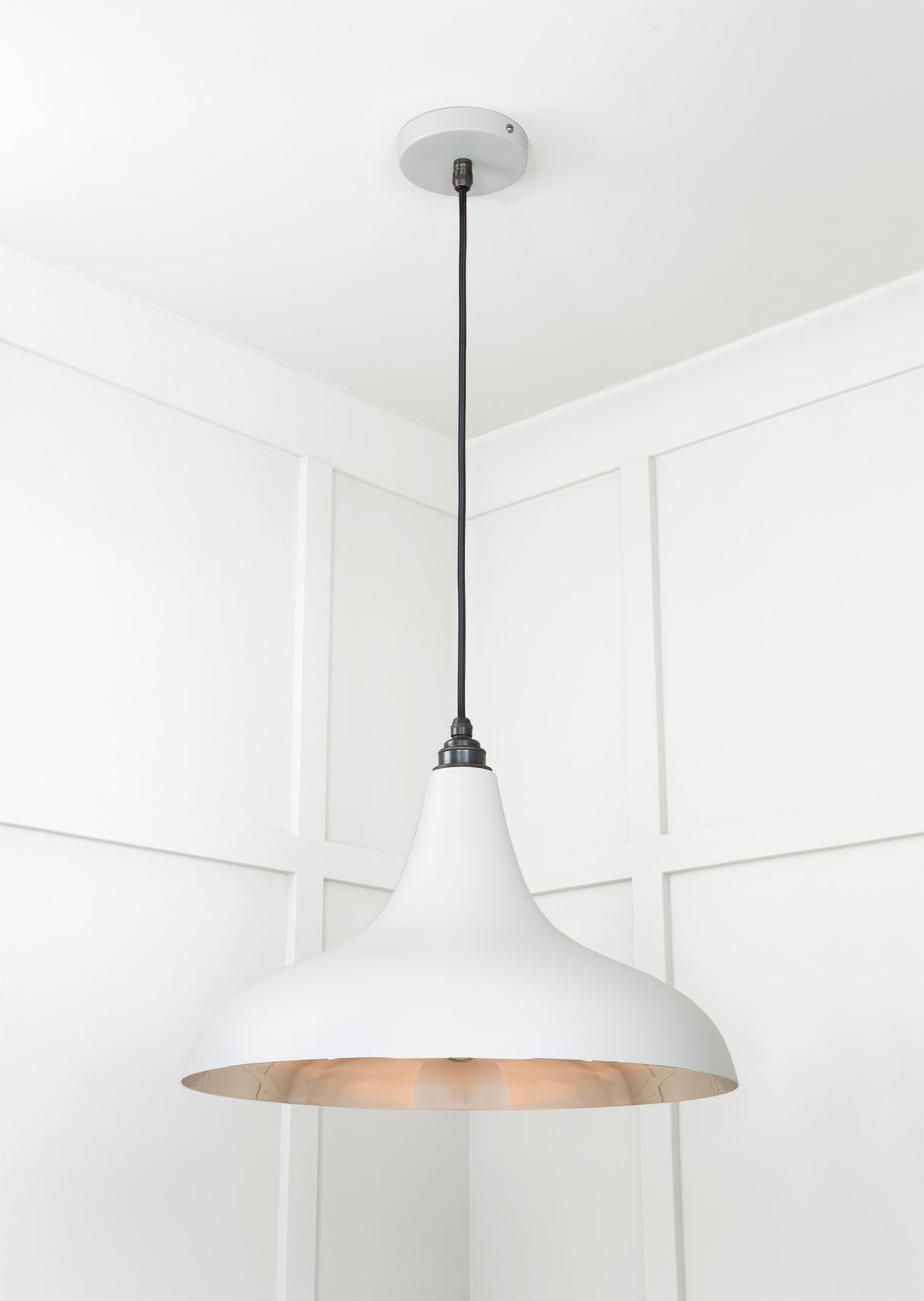From The Anvil - Smooth Nickel Frankley Pendant in Birch | Sku. 49721SBI | Trade Door Handles.