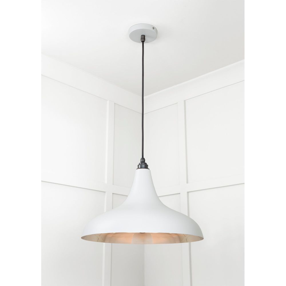 From The Anvil - Smooth Nickel Frankley Pendant in Birch | Sku. 49721SBI | Trade Door Handles.