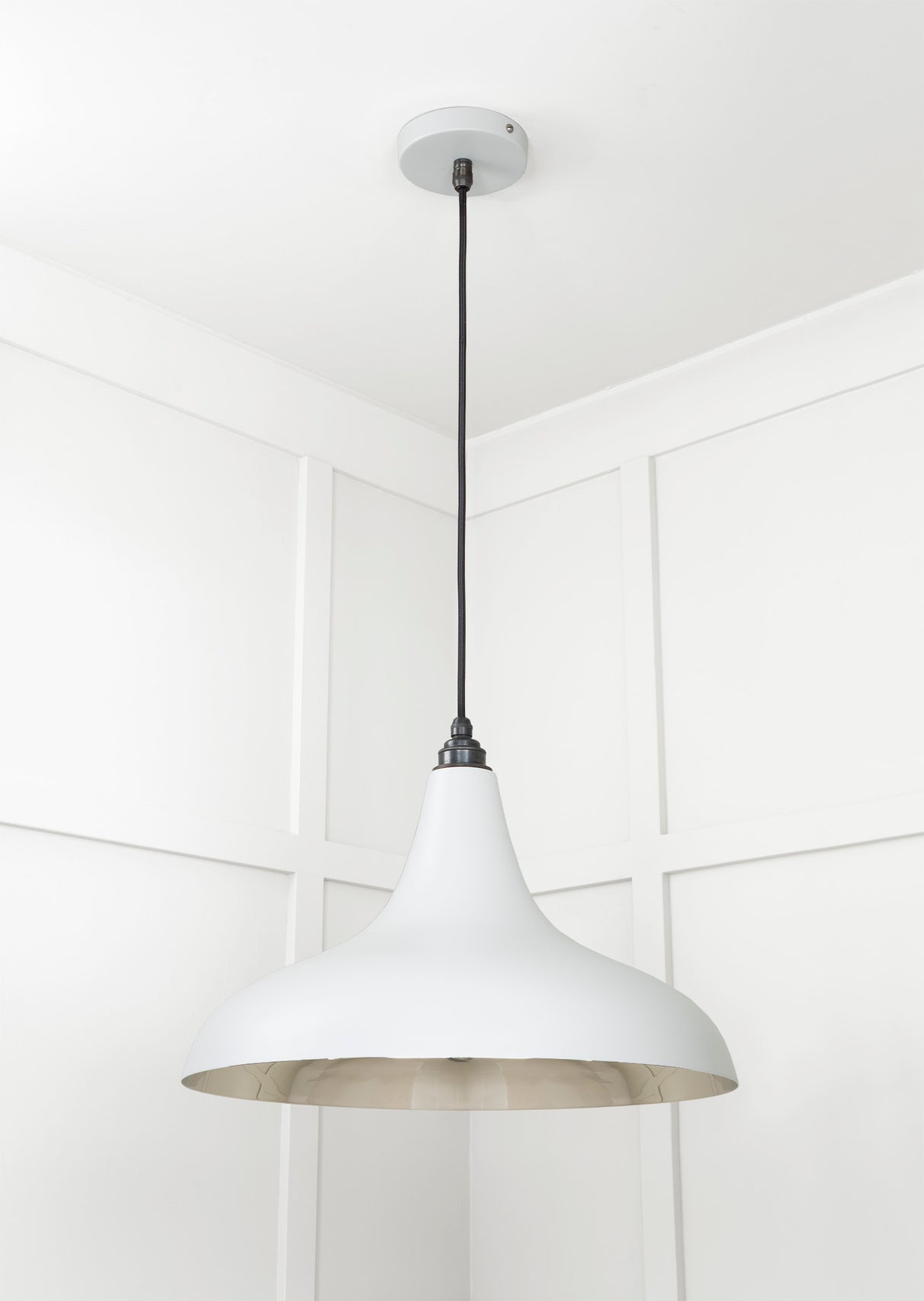 From The Anvil - Smooth Nickel Frankley Pendant in Birch | Sku. 49721SBI | Trade Door Handles.