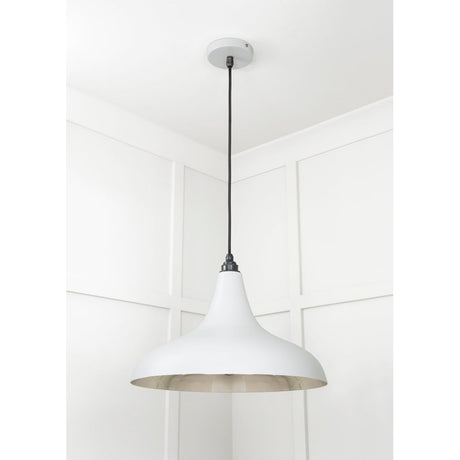 From The Anvil - Smooth Nickel Frankley Pendant in Birch | Sku. 49721SBI | Trade Door Handles.