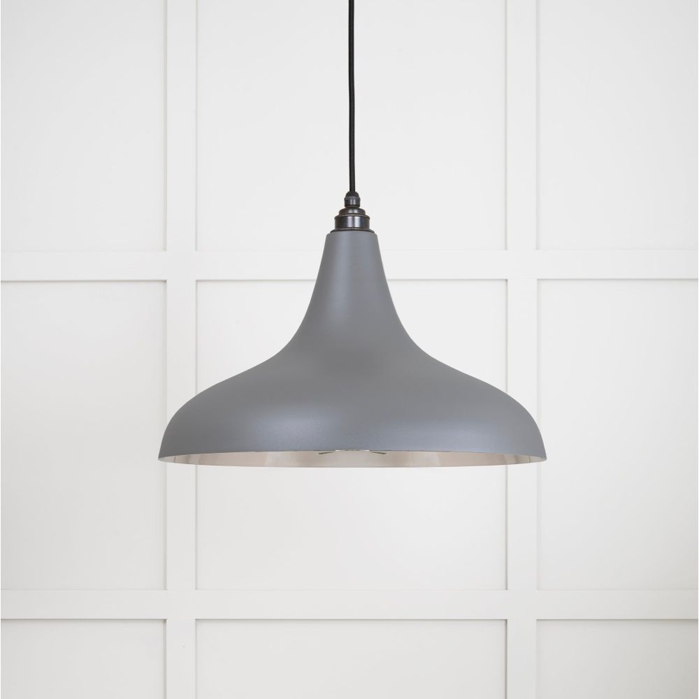 From The Anvil - Smooth Nickel Frankley Pendant in Bluff | Sku. 49721SBL | Trade Door Handles.