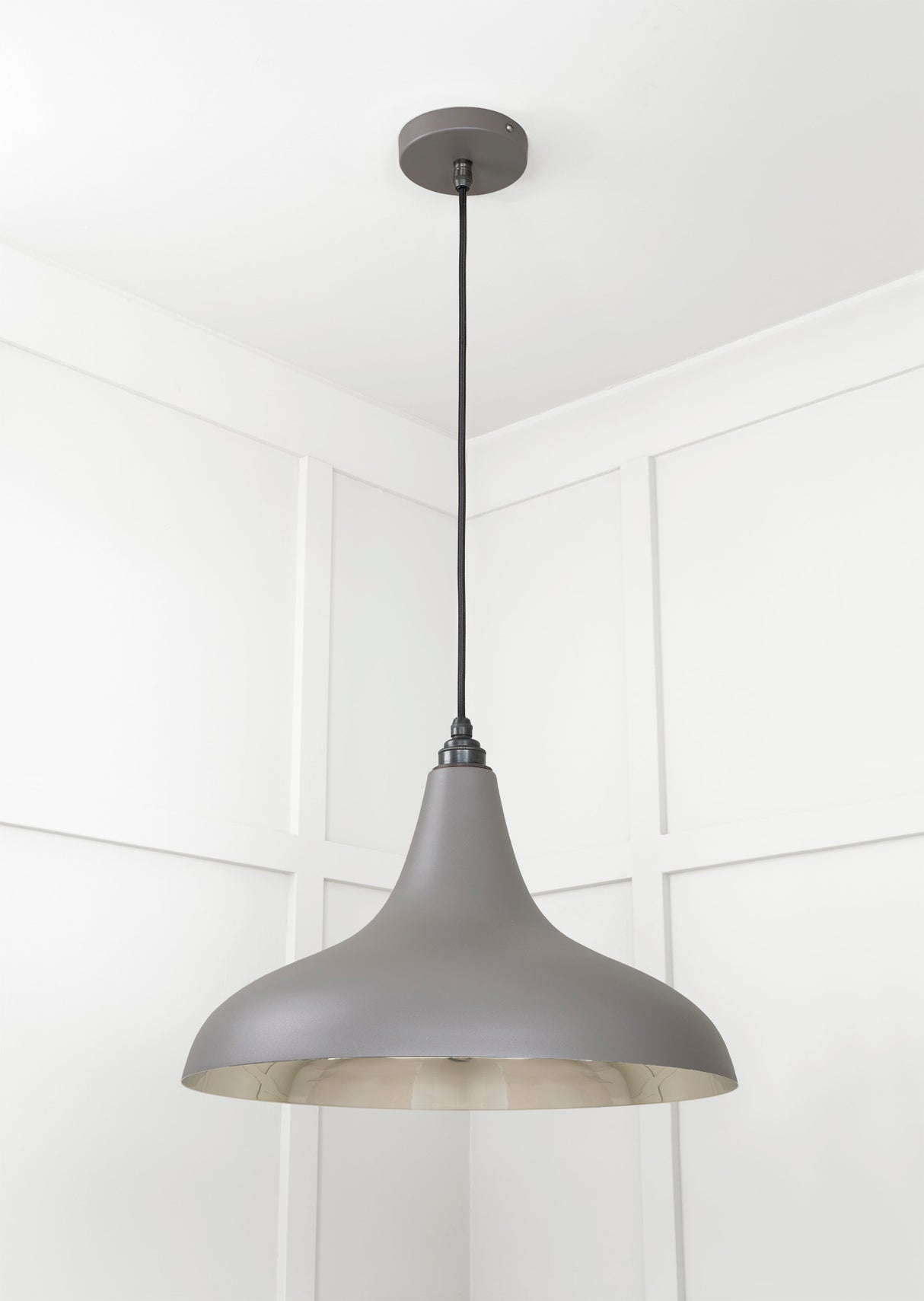 From The Anvil - Smooth Nickel Frankley Pendant in Bluff | Sku. 49721SBL | Trade Door Handles.