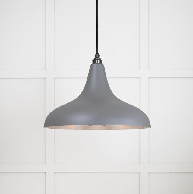 From The Anvil - Smooth Nickel Frankley Pendant in Bluff | Sku. 49721SBL | Trade Door Handles.