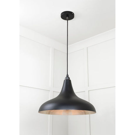 From The Anvil - Smooth Nickel Frankley Pendant in Elan Black | Sku. 49721SEB | Trade Door Handles.