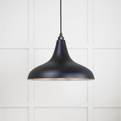 From The Anvil - Smooth Nickel Frankley Pendant in Elan Black | Sku. 49721SEB | Trade Door Handles.