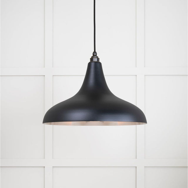 From The Anvil - Smooth Nickel Frankley Pendant in Elan Black | Sku. 49721SEB | Trade Door Handles.
