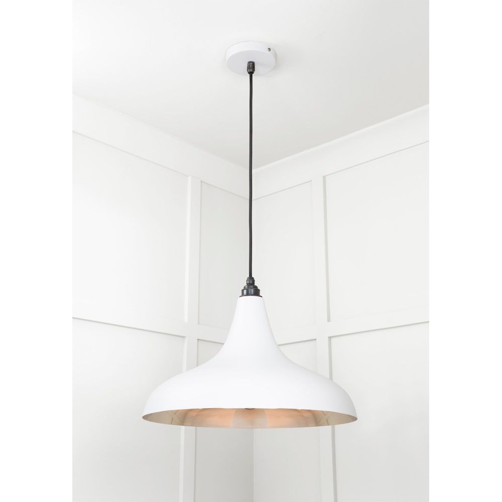 From The Anvil - Smooth Nickel Frankley Pendant in Flock | Sku. 49721SF | Trade Door Handles.