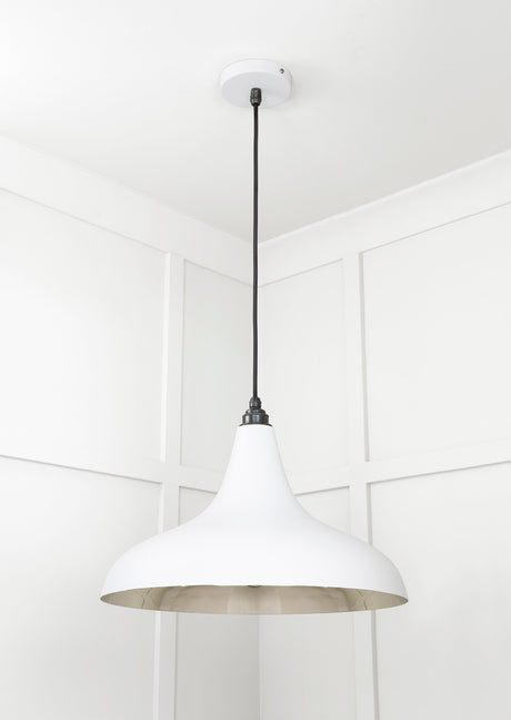 From The Anvil - Smooth Nickel Frankley Pendant in Flock | Sku. 49721SF | Trade Door Handles.