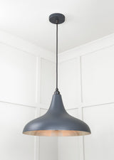 From The Anvil - Smooth Nickel Frankley Pendant in Slate | Sku. 49721SSL | Trade Door Handles.